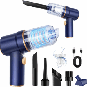 Handheld Car Vacuum Cleaner, 9000Pa Vacuum Cleaner and Air Duster, 120W High Power Hand Held Vacuum with LED Light and Multi-Nozzles for Car, Home, Office, Pet